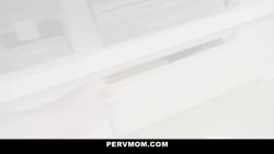 She sucks off her stepson because she’s badly fucked