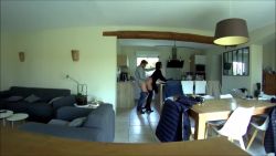 He comes home from work and immediately fucks his wife dry.