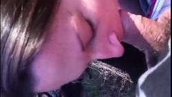 Bonne pipe de ma copine à l&rsquo;air libre