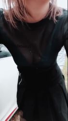I’m slutting it up against the car