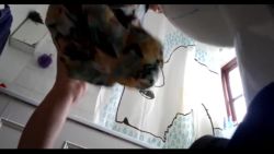 Hidden camera of a beautiful woman in the shower