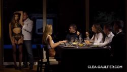 Clea Gaultier sex slave gets fucked in front of everyone