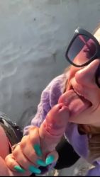 Good air blowjob for super slut