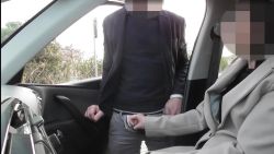 I explore forbidden desires with a mysterious man by my car 🚗