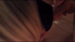I give a secret hotel blowjob blindfolded