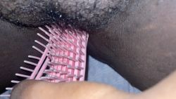 I make her moan with a thrilling toy