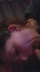 I suck my boyfriend deep in our bedroom