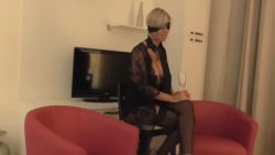 Masked Blonde Submits to Intense Deepthroat and Bondage